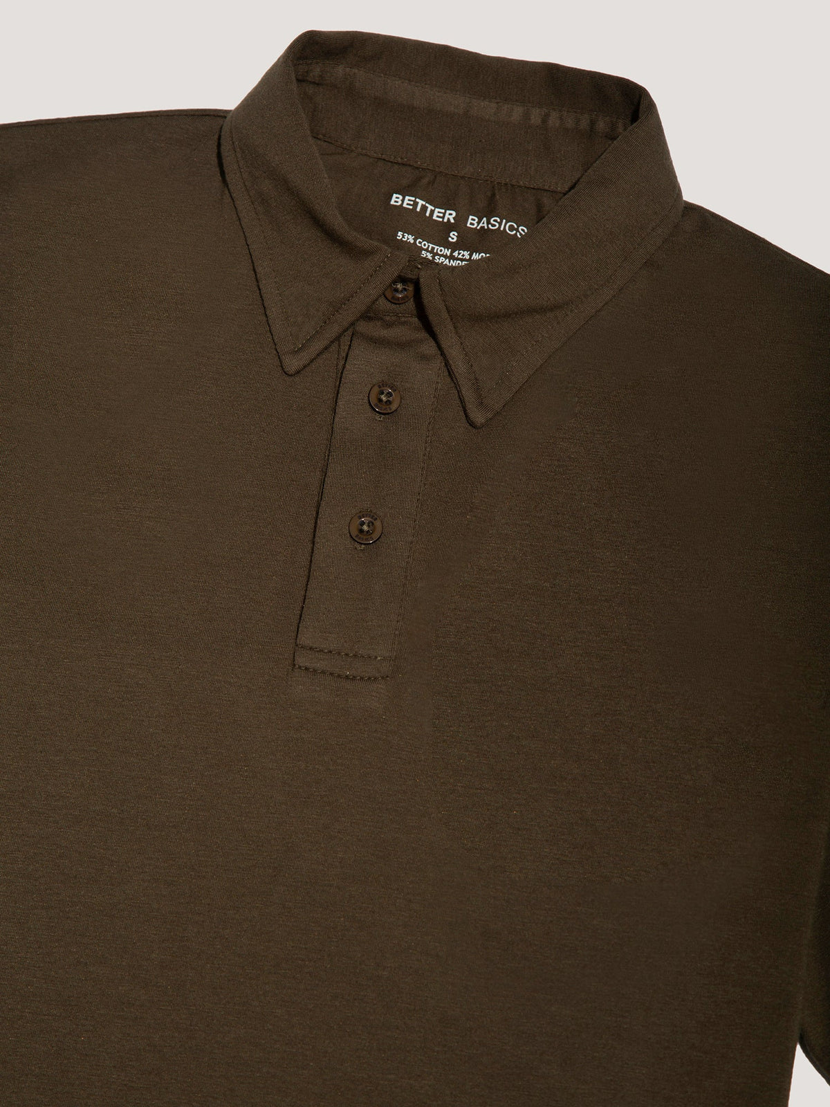 Short Sleeve Polo - Slim Fit Stretch in Olive - product view