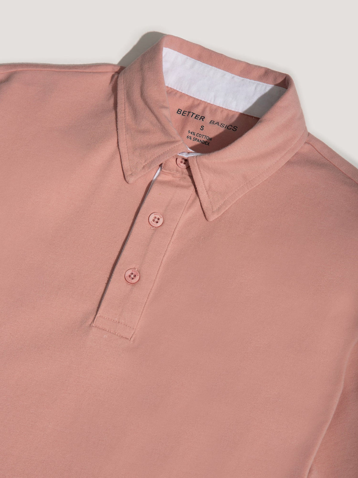Short Sleeve Polo in Pink - lifestyle view