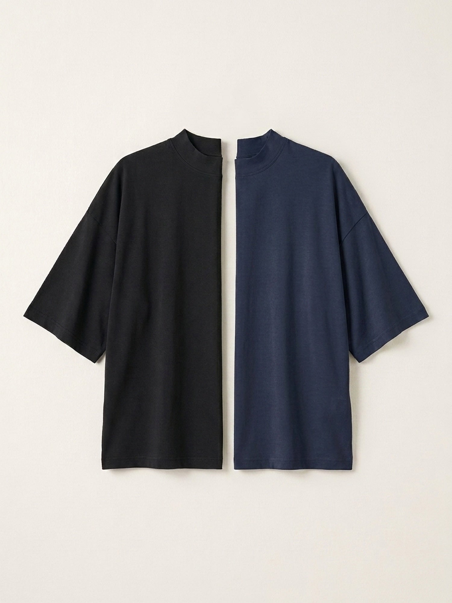 2x Oversized High Neck Bundle (Woman) - Black + Colour