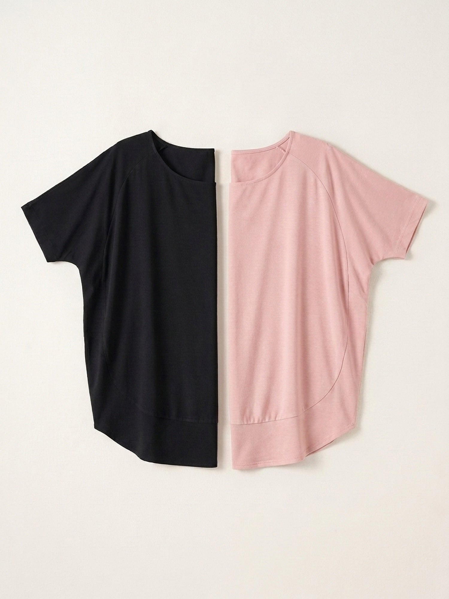 2x Flowy Fit Top Bundle (Woman) - Black + Colour