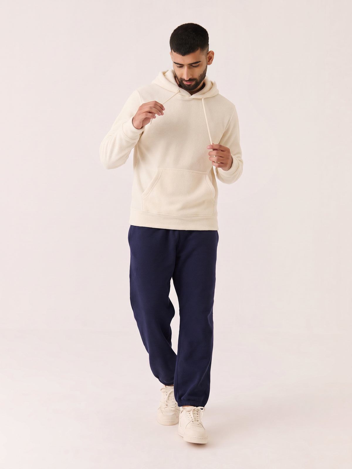 Polar Fleece Hoodie - Ivory