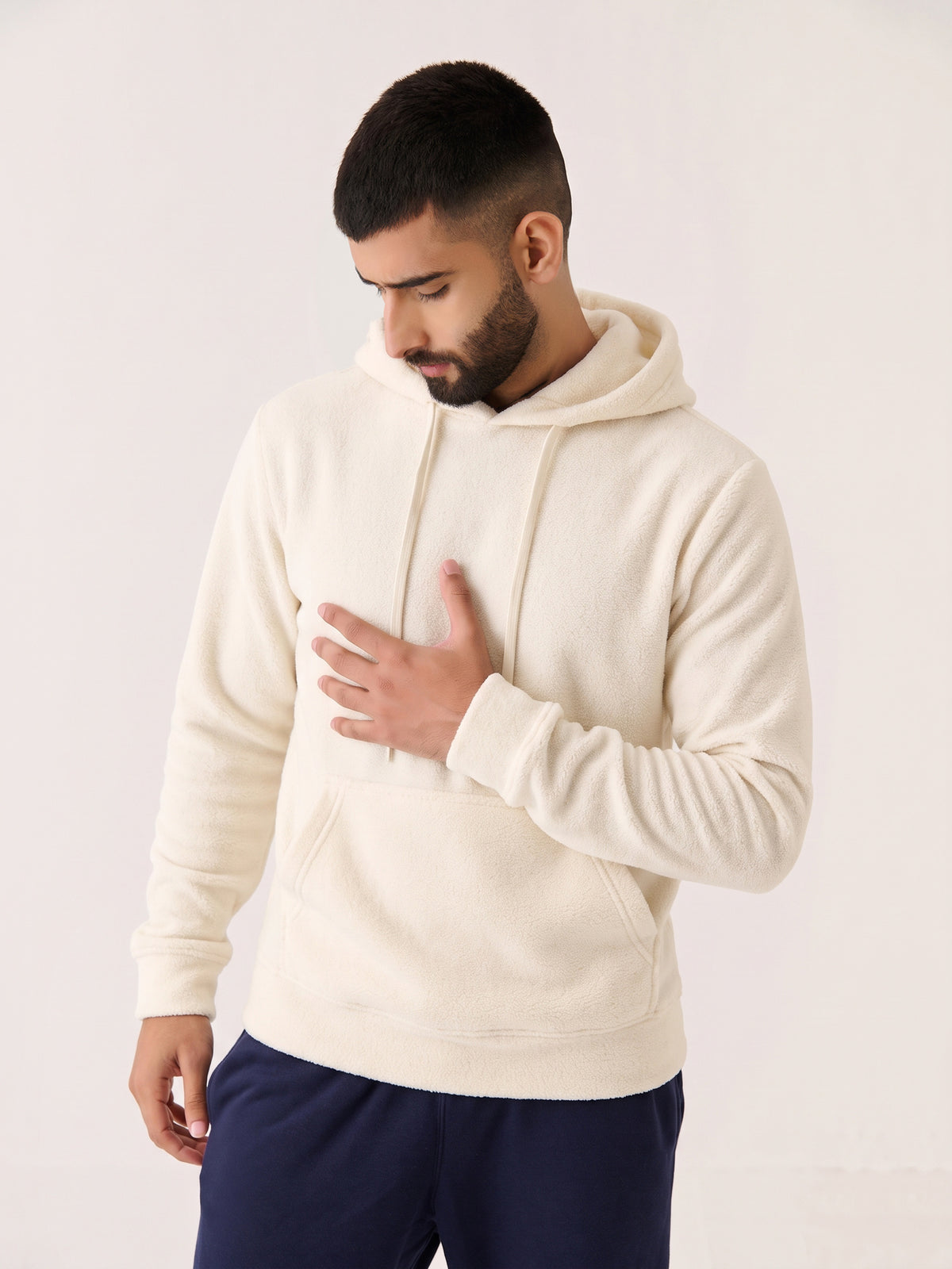 Polar Fleece Hoodie - Ivory