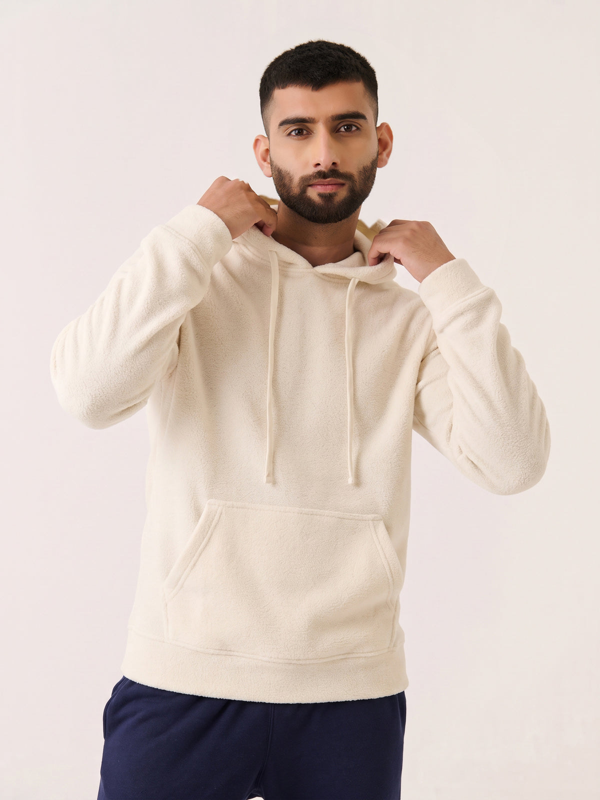 Polar Fleece Hoodie - Ivory